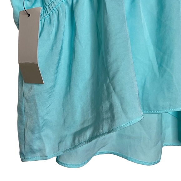 BP Teal Camisole Tank Top Adjustable Spaghetti Straps Tie Front Bow Detail Small - Picture 10 of 16